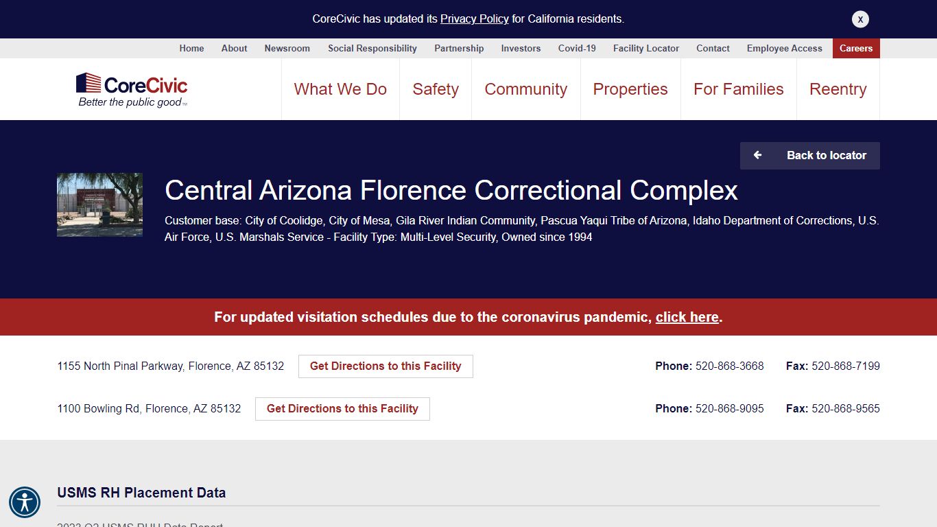 Central Arizona Florence Correctional Complex - CoreCivic